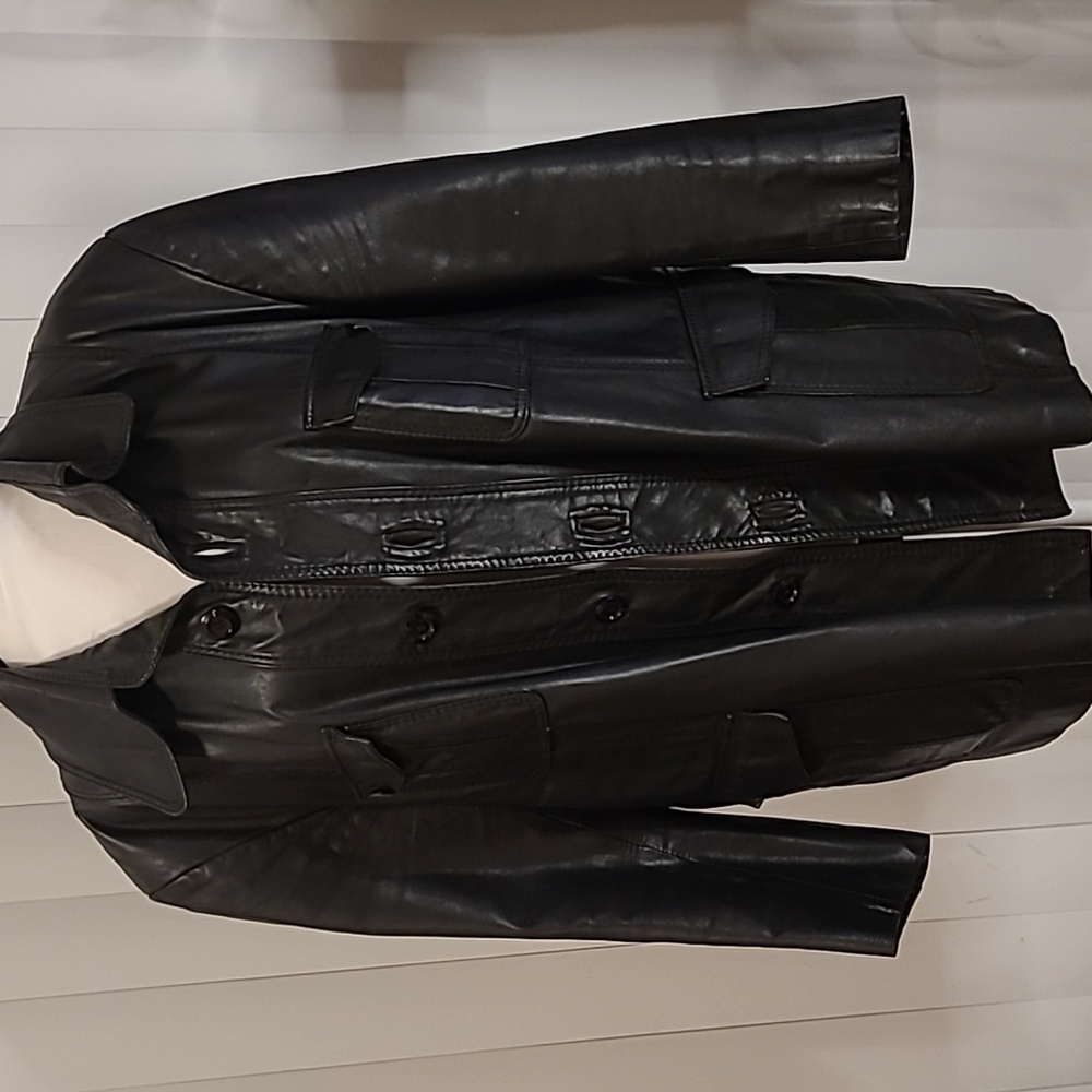 Vtg. Genuine Leather Garment coat